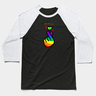 Girl with luv: celebrate the pride rainbow Baseball T-Shirt